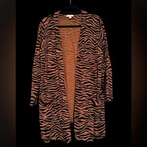 Belle by Kim Gravel Animal Print Cardigan